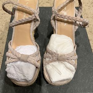Via Spiga Empire Taupe Wedges
